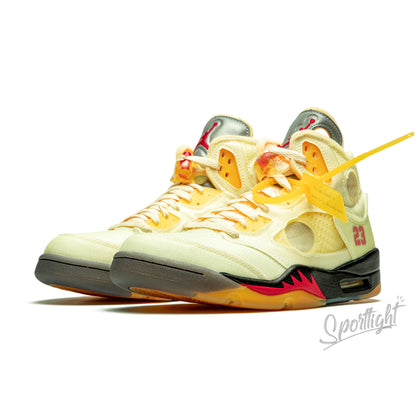 Tênis Nike Off-White x Air Jordan 5 SP 'Sail'